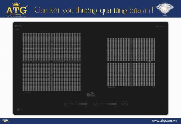 Bếp 2 từ cao cấp ATG - MI888Plus  serial 6.0
