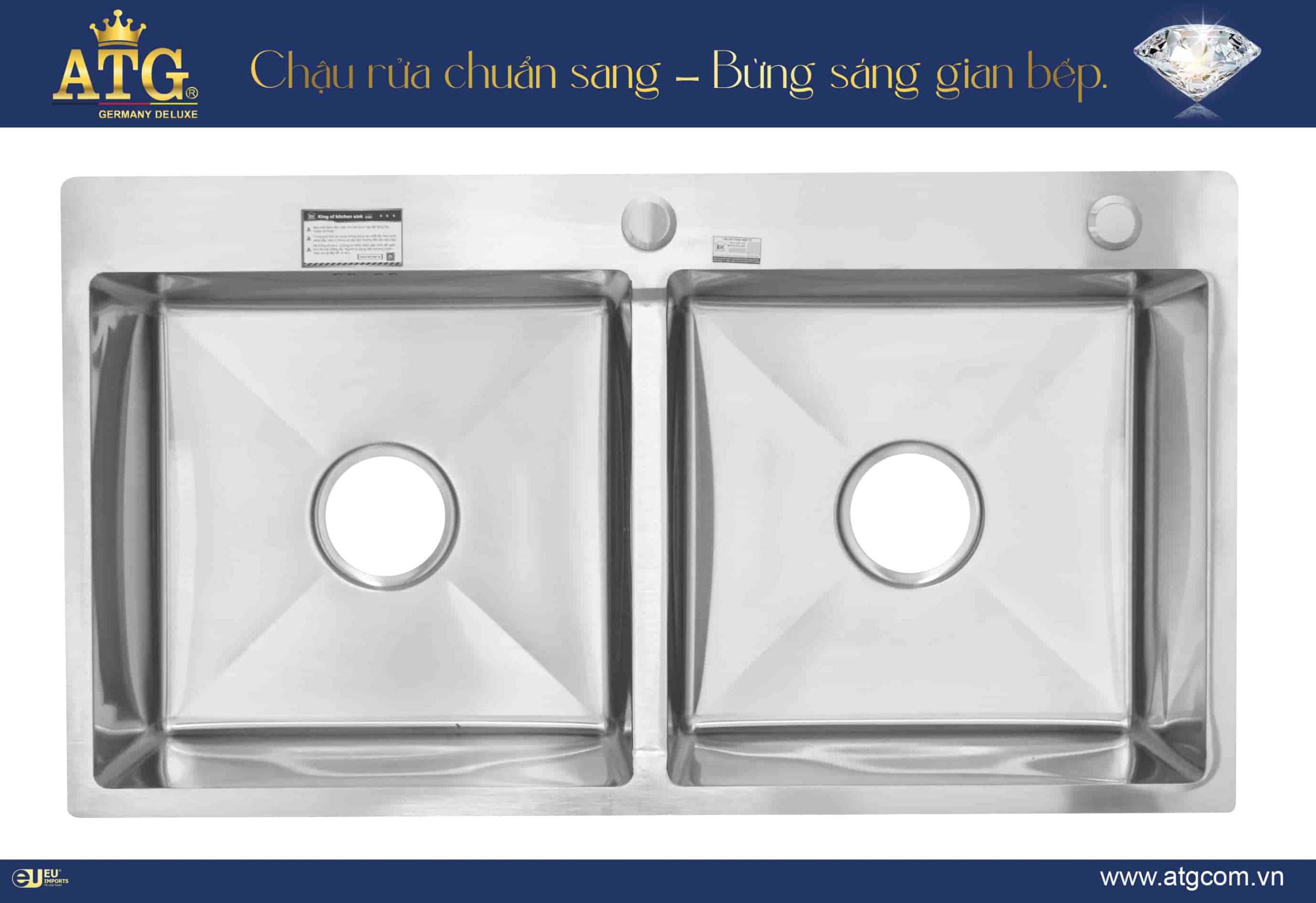 Chậu rửa Bát ATG - 8245LN